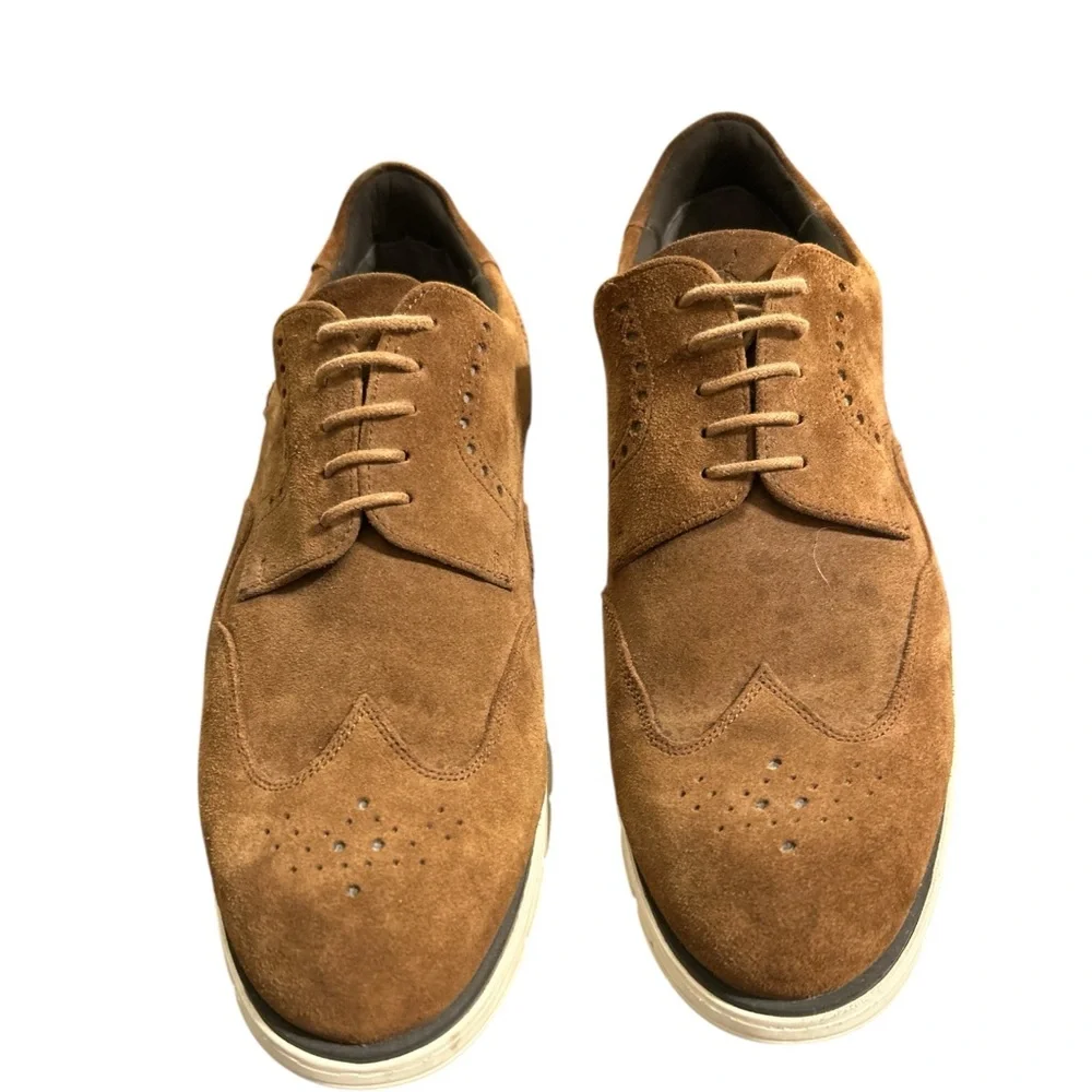 Charles Tyrwhitt Men's Brown Suede Loafer, Wingtip Sneakers, Derby Size 10